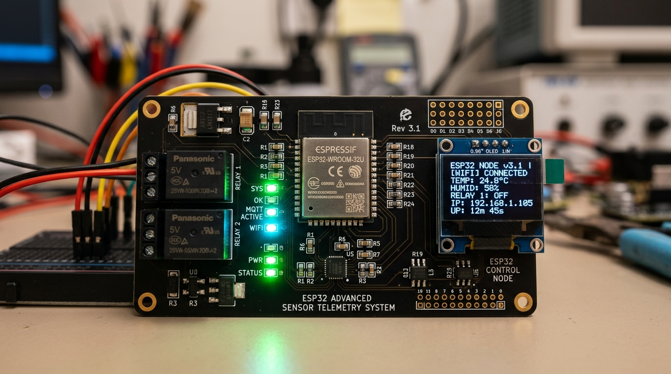ESP32 Industrial IoT Gateway PCB